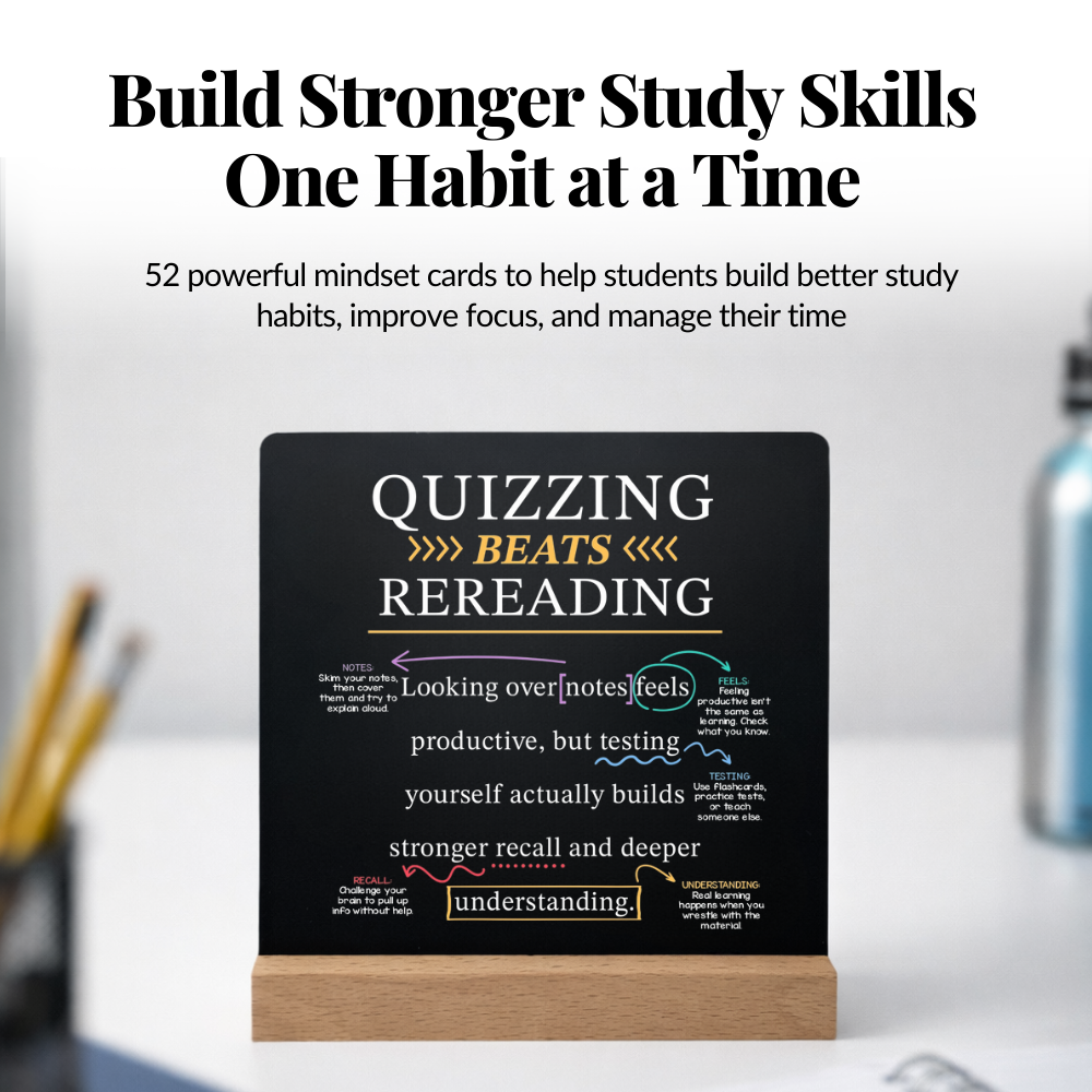 Study Skills Mindset Cards Set