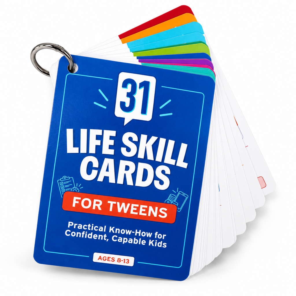 31 Life Skill Cards for Tweens