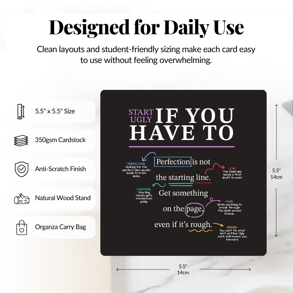 Study Skills Mindset Cards Set