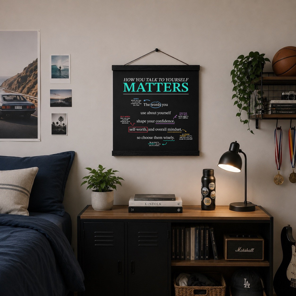 Mindset Wall Art: How You Talk To Yourself Matters