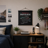 Mindset Wall Art: Pressure Is A Privilege (18" x 18")