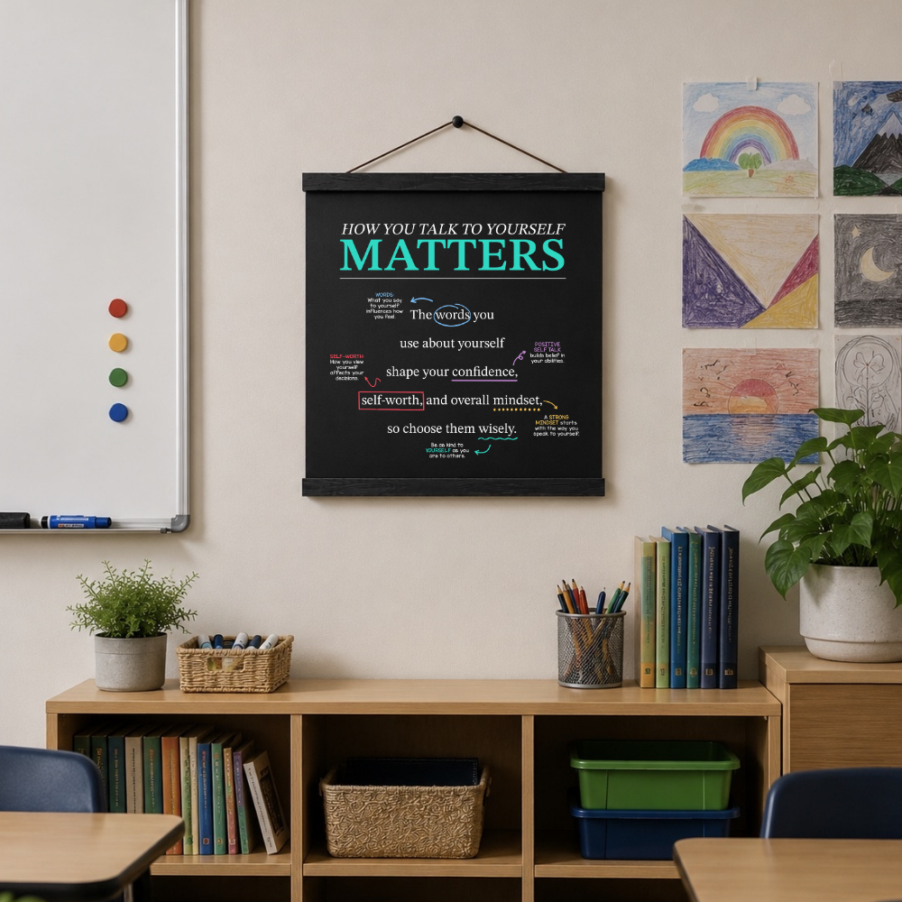 Mindset Wall Art: How You Talk To Yourself Matters
