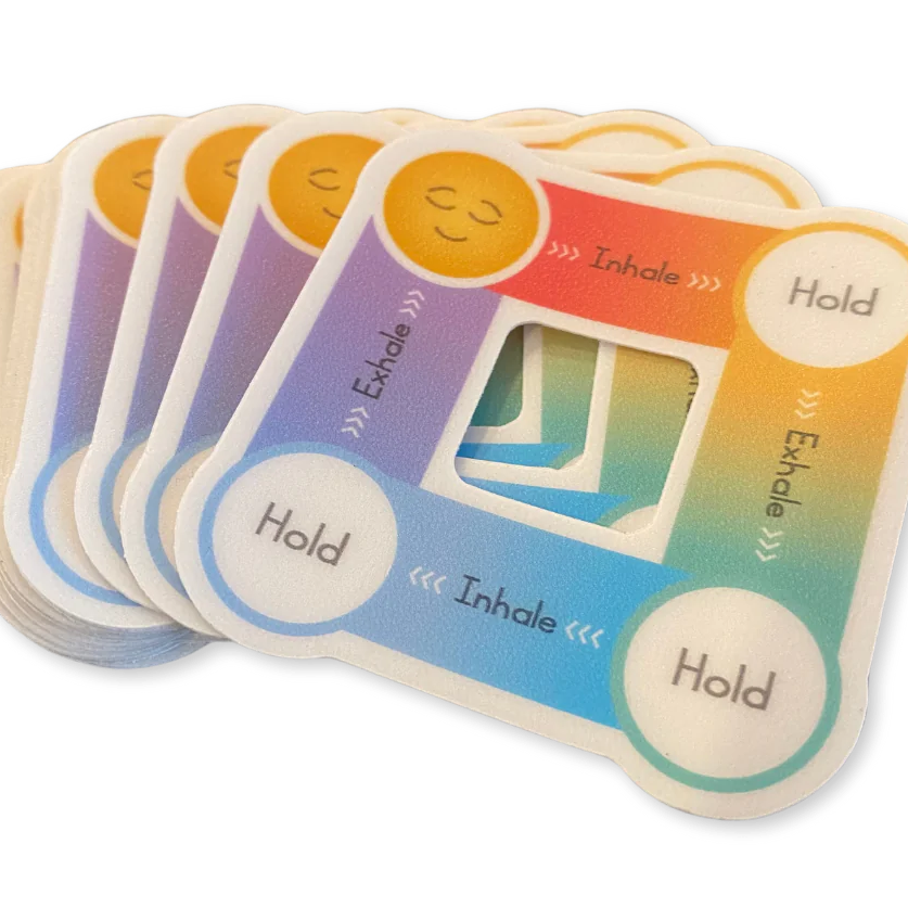Box Breathing Stickers | 10-Pack