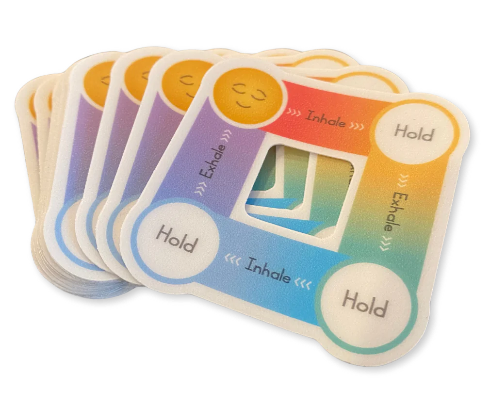 Box Breathing Stickers | 10-Pack