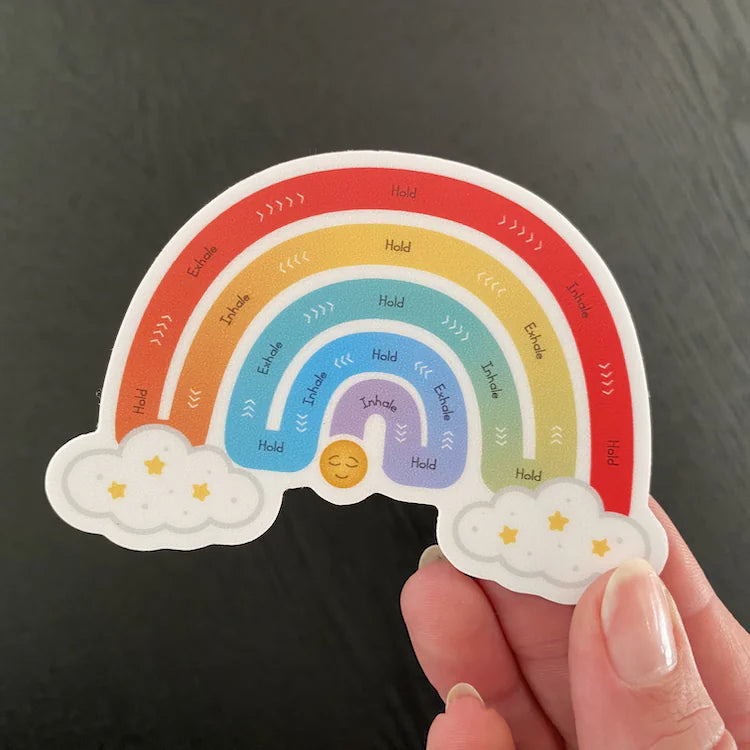 Rainbow Breathing Stickers | 10-Pack